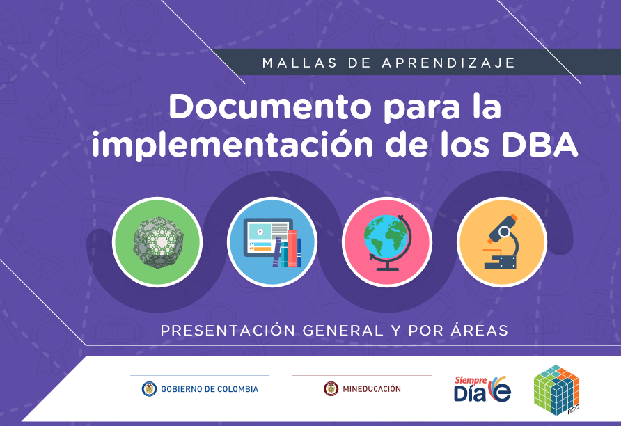 Cartilla introductora DBA por áreas ministerio de educación.